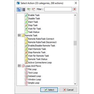 RoboTask - Add Action Screenshot