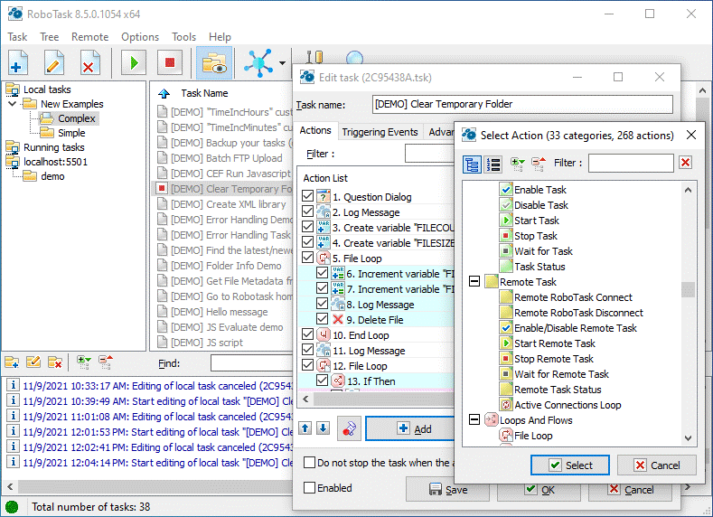 Click to view RoboTask Downloader Tool 6.8 screenshot