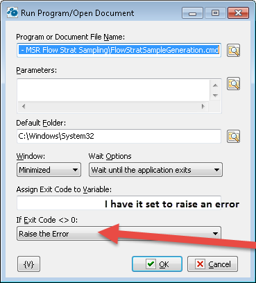 Exit Code Setup