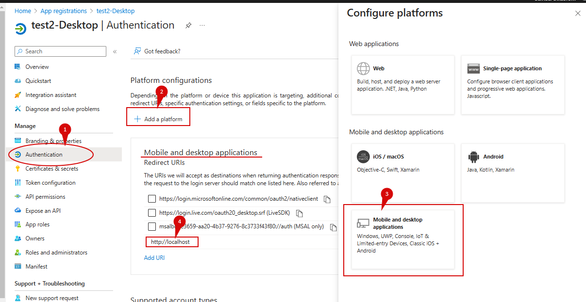 Configure platforms - Microsoft Entra admin center.png